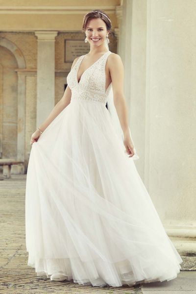 Lilly bohemian wedding dress 08-4057