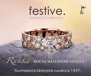 Festive Routa-malliston Rakka-timanttisormus